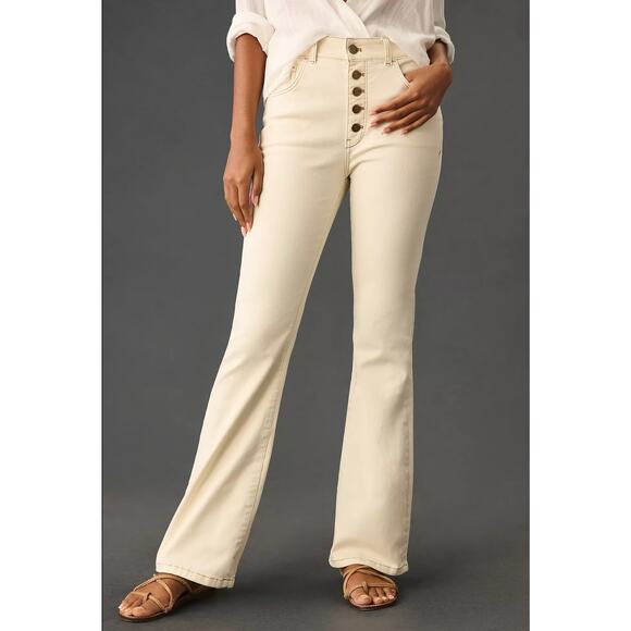 NWT Pilcro The Icon High-Rise Button-Up Flare Jeans-31 waist - Picture 4 of 6